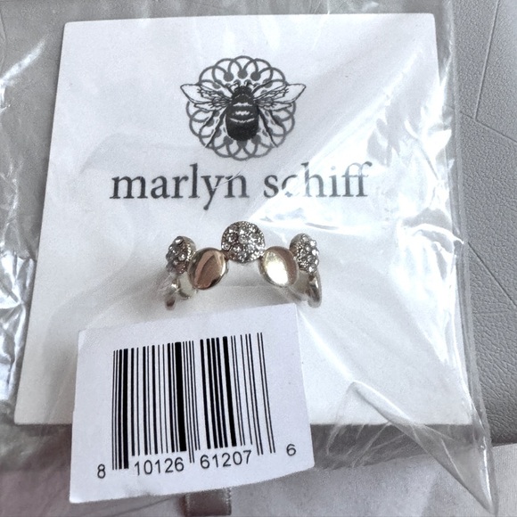 ✨One of a Kind Stunning Marlyn Schiff Disc Pave Adjustable Ring✨ - Picture 12 of 16